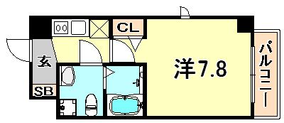シャルマンパレ神戸花隈の間取り画像