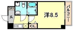 シャルマンパレ神戸花隈の間取り画像