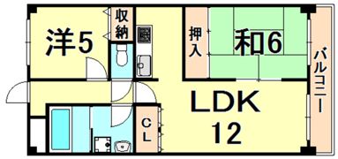 セレニティ武庫之荘弐番館の間取り画像