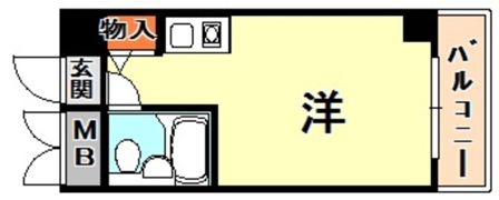 コスモプラザ三宮の間取り画像
