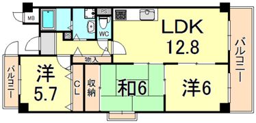 ブランシェ寺本の間取り画像