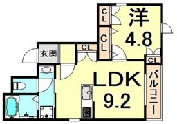 へーベルメゾン小松西町東棟の間取り画像