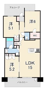 プラウド伊丹郷町レジデンスの間取り画像