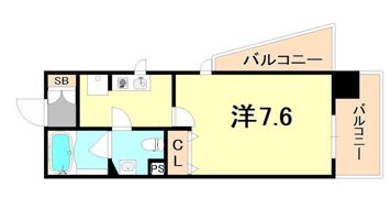 インベスト神戸AirFrontの間取り画像