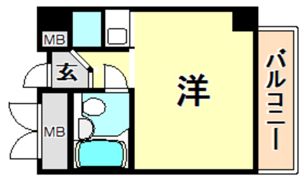 ライオンズマンション神戸西元町の間取り画像
