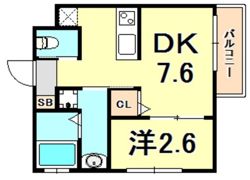 ワコーレヴィータ国香通の間取り画像