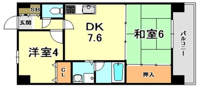 ワコーレ上沢の間取り画像