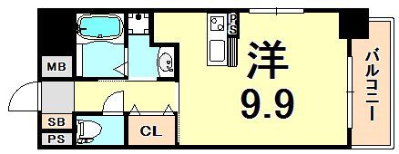 ジアコスモ神戸三宮の間取り画像