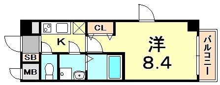 エスリード三宮旭通の間取り画像