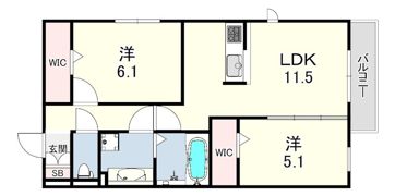 PERCHA（ペルチェ）の間取り画像