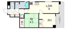 甲南第11兵庫コーポラスの間取り画像