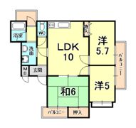 io甲陽園の間取り画像