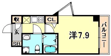 シャルマンパレ神戸花隈の間取り画像
