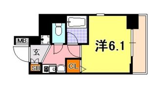 エステムコート神戸・県庁前の間取り画像