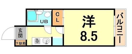 猪名寺パークマンション2の間取り画像