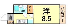 猪名寺パークマンション2の間取り画像