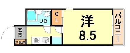 猪名寺パークマンション2の間取り画像