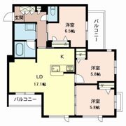 シャーメゾンガーデンズ大原町の間取り画像