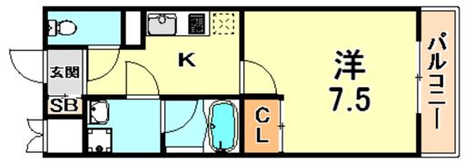 フェリーチェ住吉の間取り画像