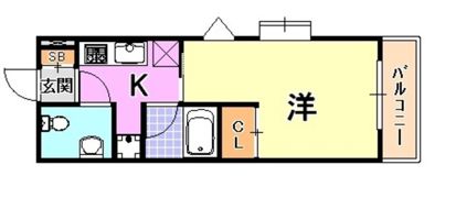 エスポワール春日野道2の間取り画像