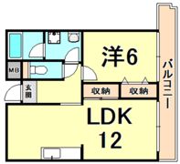 アモル甲東園の間取り画像