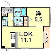クレアシオン夙川の間取り画像