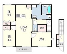 オータムパート2の間取り画像