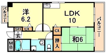 ヒルスカイ六甲の間取り画像