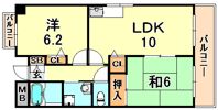ヒルスカイ六甲の間取り画像