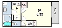 LEAF MAISON大物の間取り画像