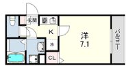 LEAF MAISON大物の間取り画像