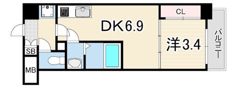 SDグランツ神戸ランドマークの間取り画像