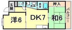 ハイデンス西難波の間取り画像