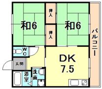 甲陽マンションの間取り画像
