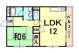 甲陽マンションの間取り画像