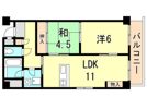モナハイツ筒井の間取り画像
