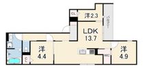 マンション RIKO塚口の間取り画像