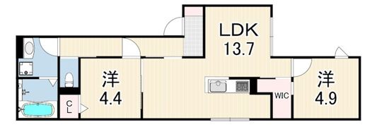 マンション RIKO塚口の間取り画像
