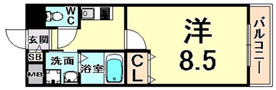 ノステルコート塚口の間取り画像