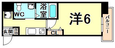 SWISS立花の間取り画像