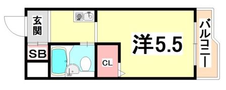 メゾン・ド・御影パート1の間取り画像