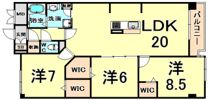 イーグル山手の間取り画像