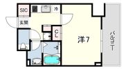 GENOVIA神戸湊川公園の間取り画像