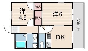 ロイヤルメゾン門戸6の間取り画像