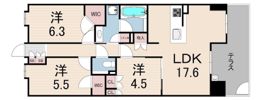 パークシュロス芦屋の間取り画像