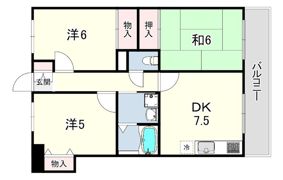 ハイツ甲南の間取り画像
