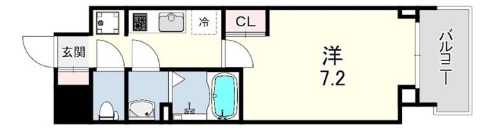 GENOVIA神戸湊川公園の間取り画像