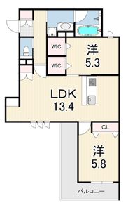 （仮称）神戸市長田区大道通4丁目ヘーベルメゾンの間取り画像