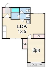 BLUNCUBE神戸北の間取り画像