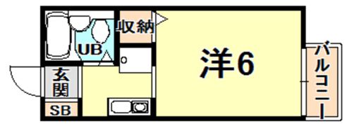 エクセルコート甲東園の間取り画像